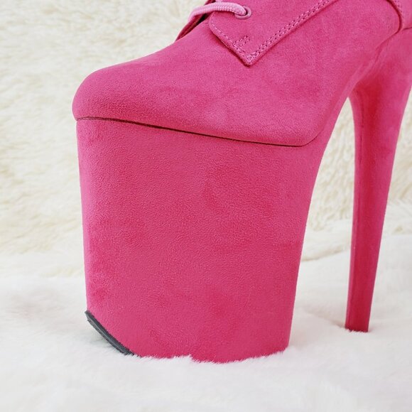 Flamingo 1050 Hot Pink 8" High Heel Calf Boots - Picture 11 of 12